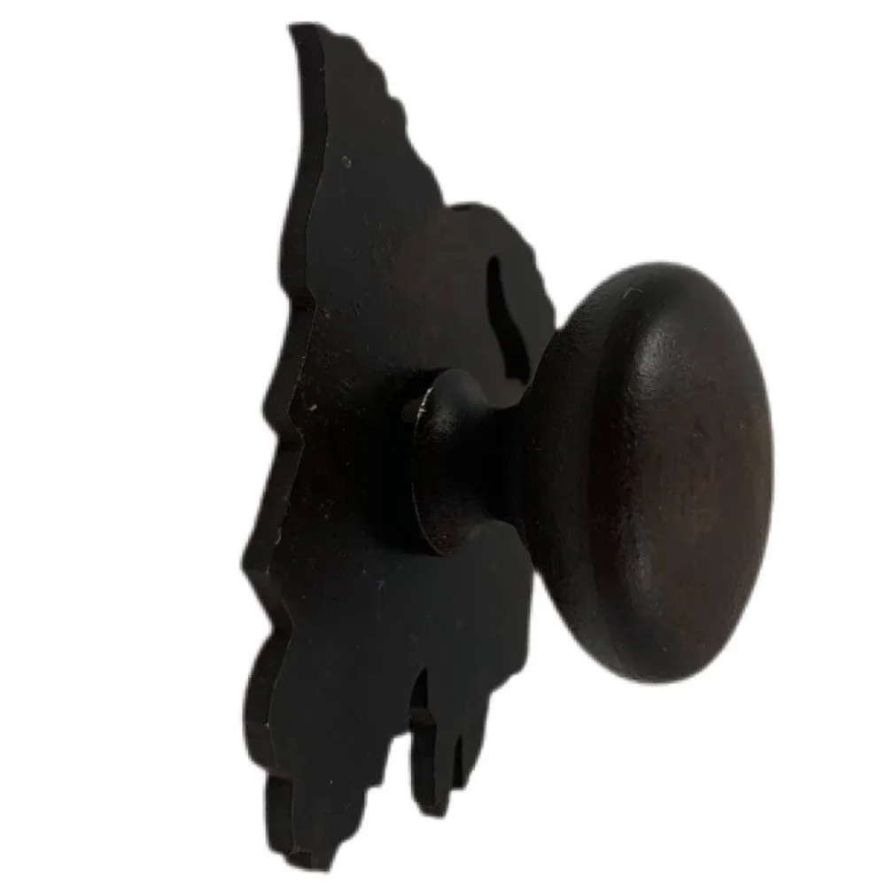 Buffalo Metal Drawer Knob Reversible Natural Rust Patina Western Rustic